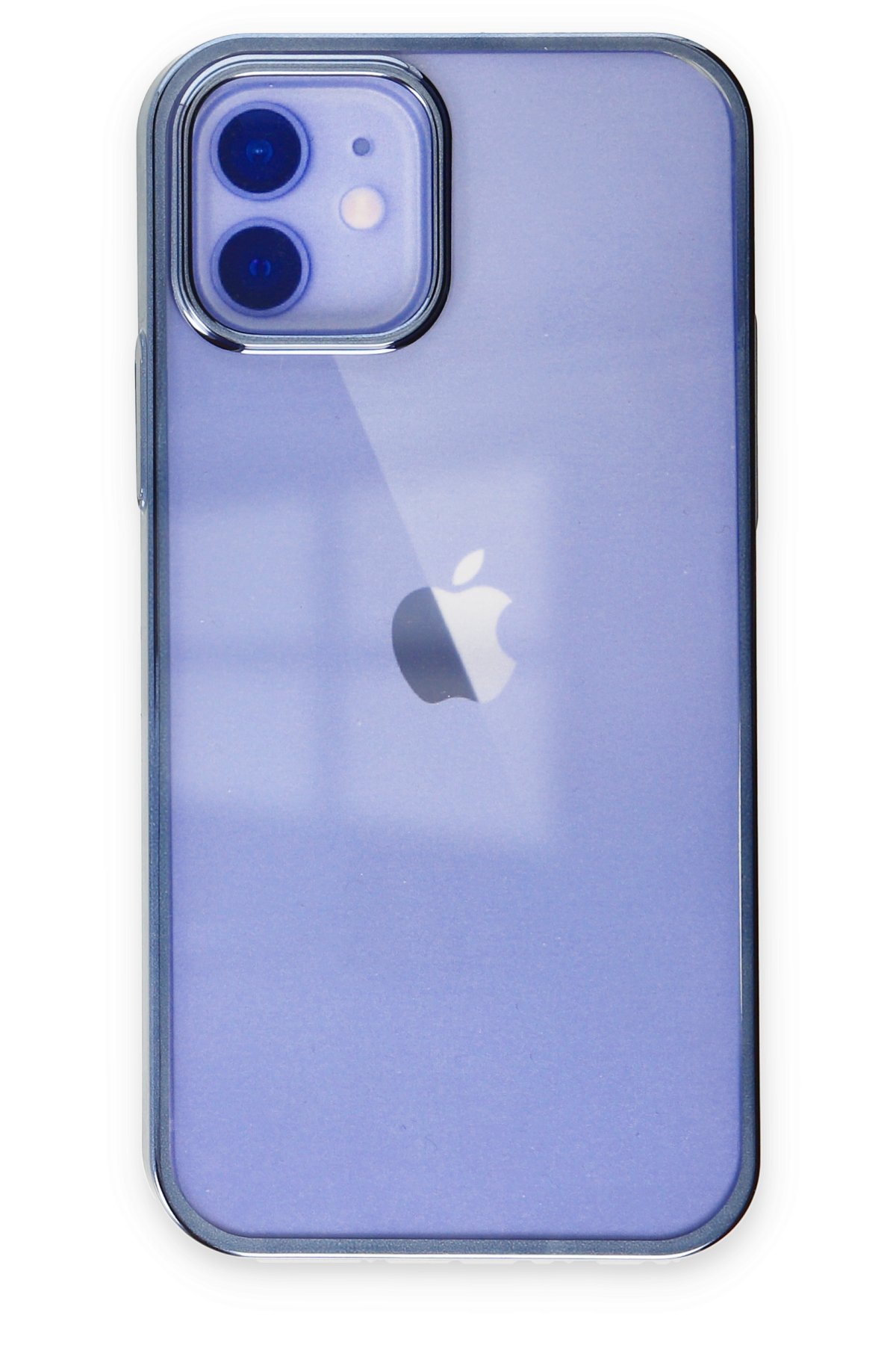 Newface iPhone 12 Kılıf Volet Silikon - Mavi