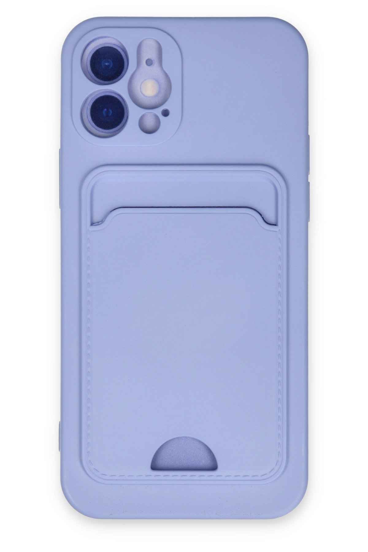 Newface iPhone 12 Kılıf Palm Buzlu Kamera Sürgülü Silikon - Sarı