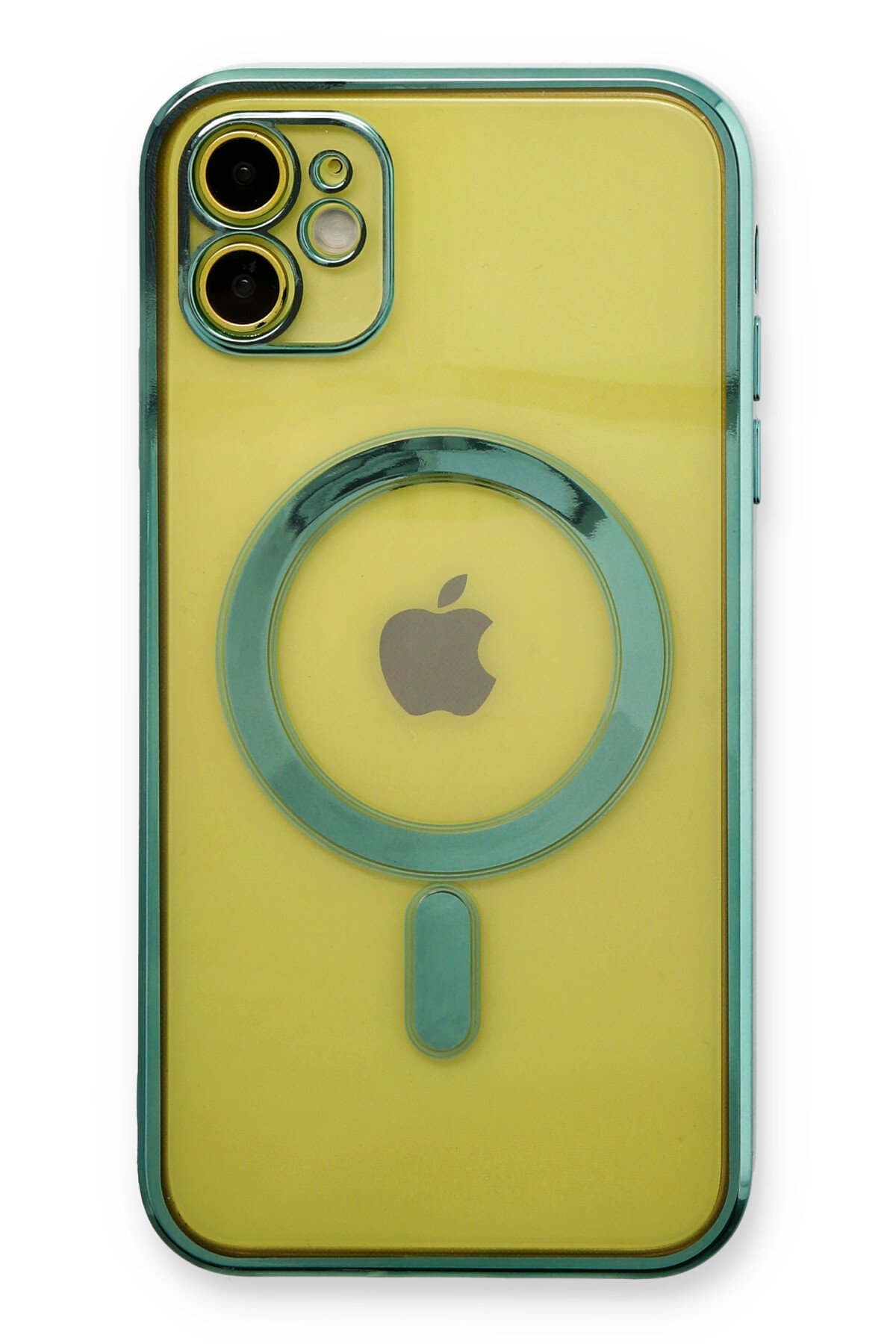 Newface iPhone 12 Neon Fosforlu Kamera Lens - Turuncu