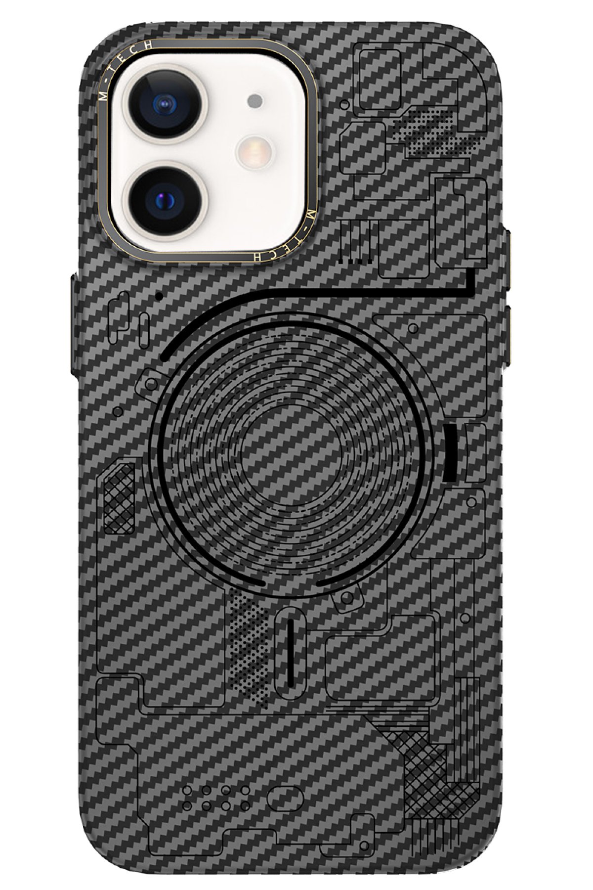 Newface iPhone 12 Kılıf Apollo Magneticsafe Desenli Kapak - Apollo Şeffaf - 5