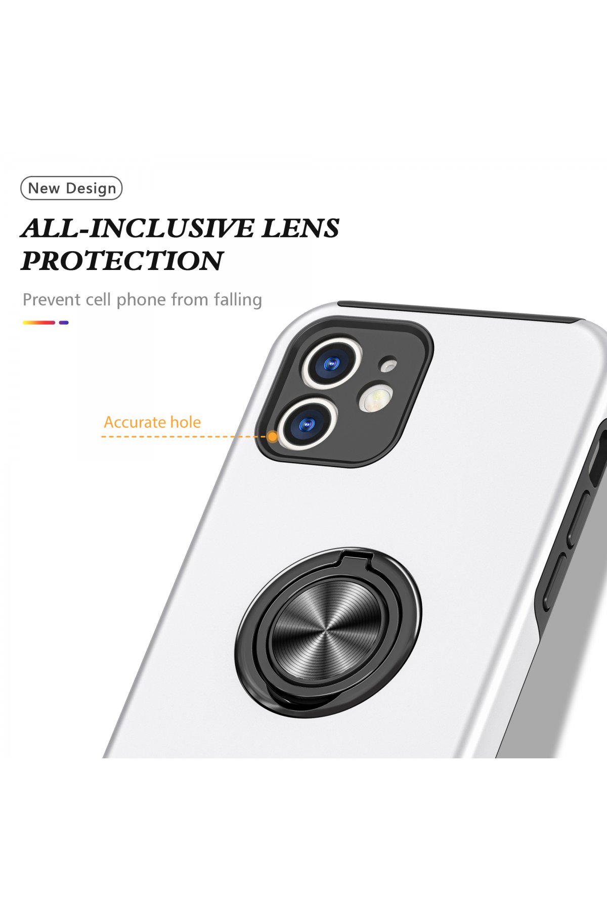 Newface iPhone 12 Mini Shine Kamera Lens Koruma Cam - Pembe
