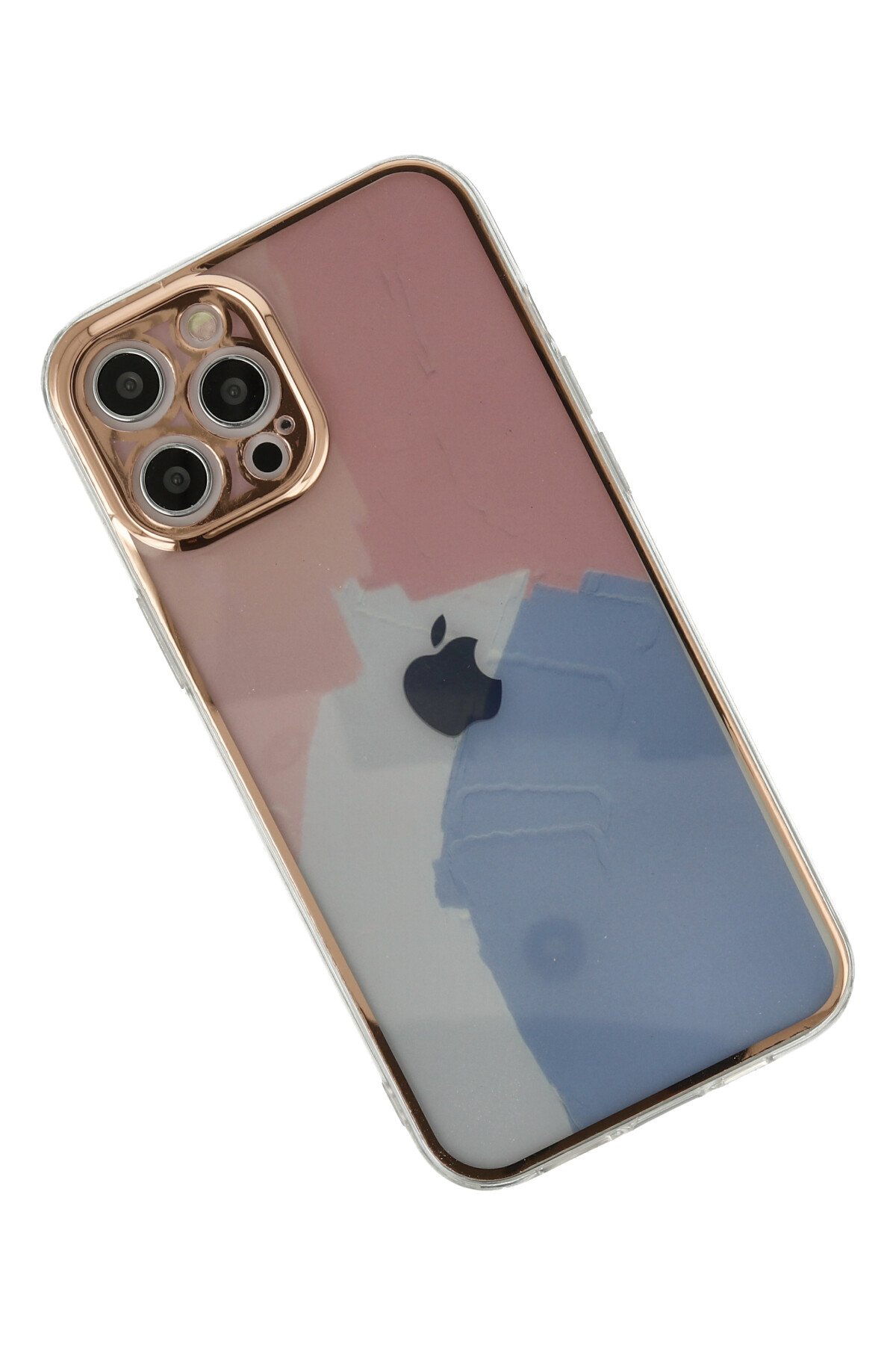 Newface iPhone 12 Pro Kılıf Moda Simli Kapak - Siyah