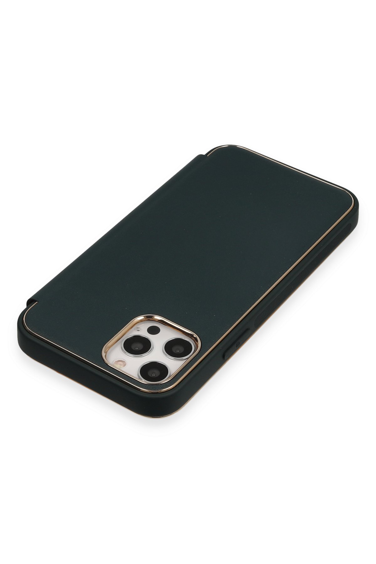 Newface iPhone 12 Pro Kılıf Pars Lens Yüzüklü Silikon - Lacivert