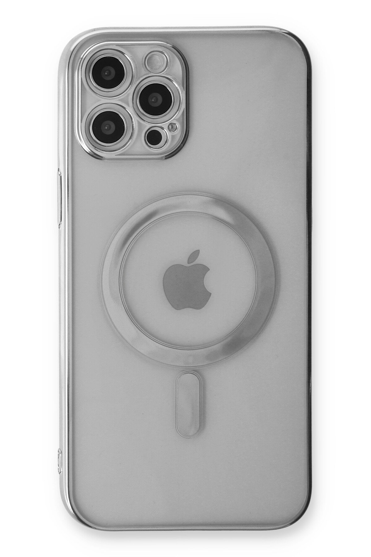 Newface iPhone 12 Pro Kılıf Coco Deri Magneticsafe Silikon - Lacivert