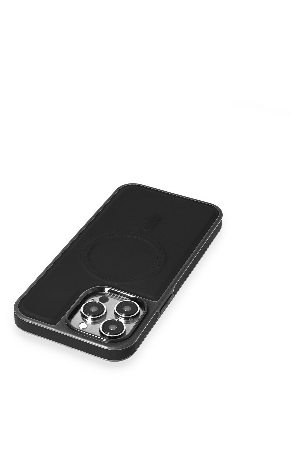 Newface iPhone 12 Pro Kılıf Magneticsafe Lazer Silikon - Siyah