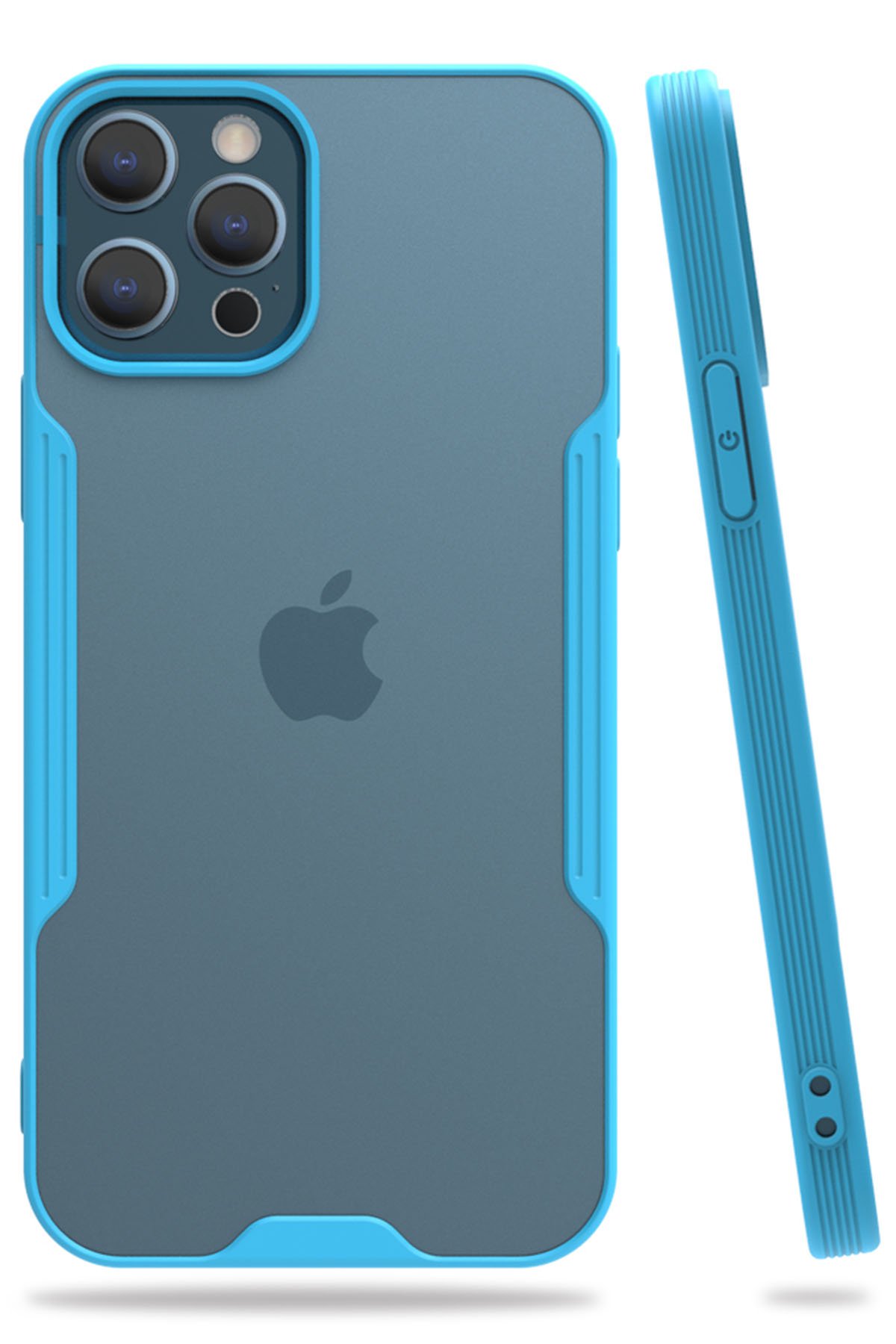 Newface iPhone 12 Pro Kılıf Slot Silikon - Sierra Blue