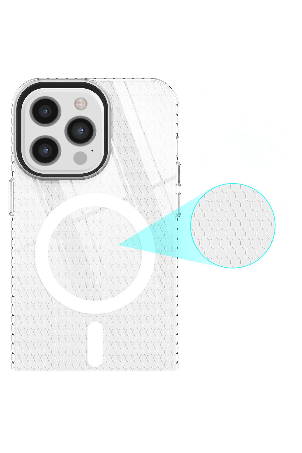Newface iPhone 12 Pro Max Kılıf Platin Silikon - Mavi