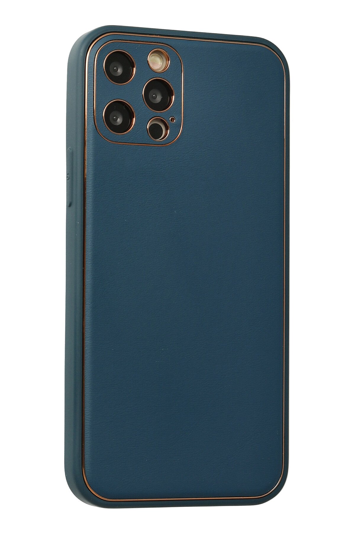 Newface iPhone 12 Pro Max Kılıf Coco Deri Magneticsafe Silikon - Sierra Blue