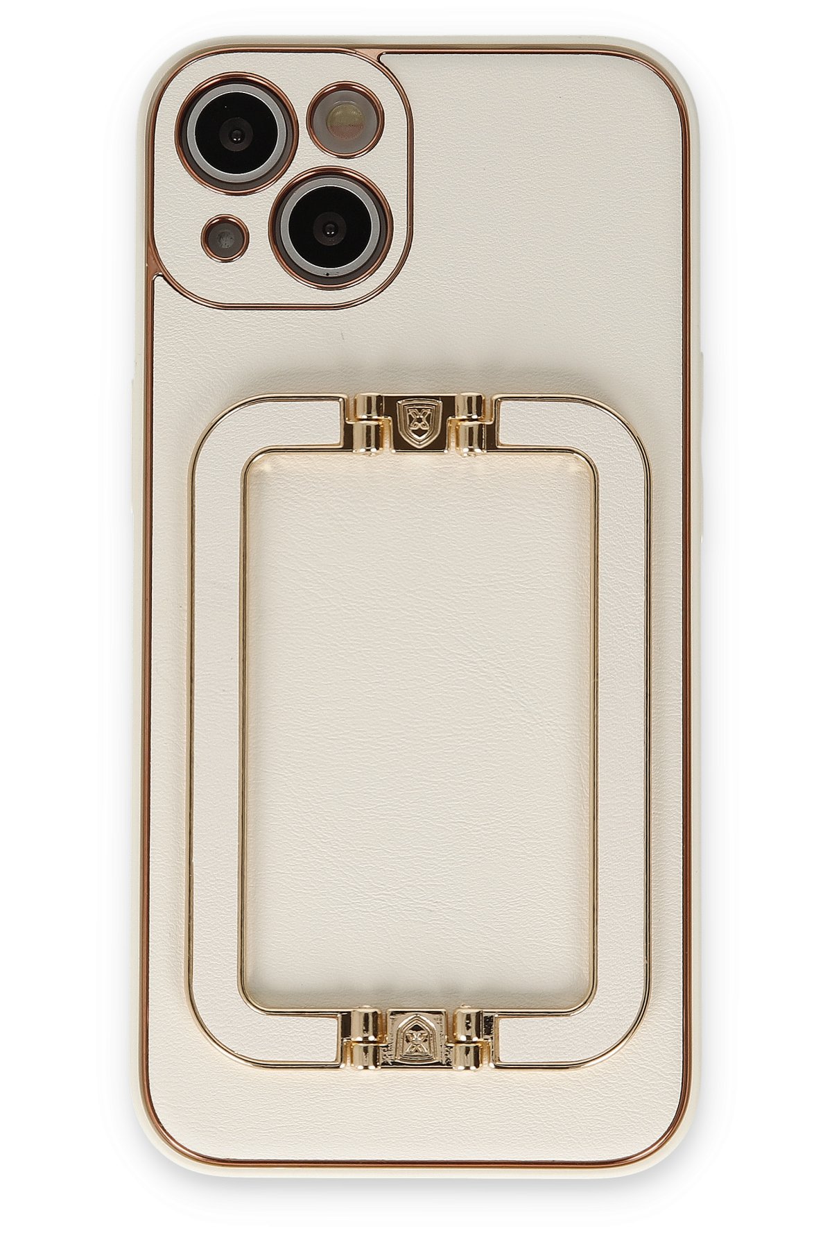 Newface iPhone 13 Kılıf Coco Karbon Standlı Kapak - Lacivert