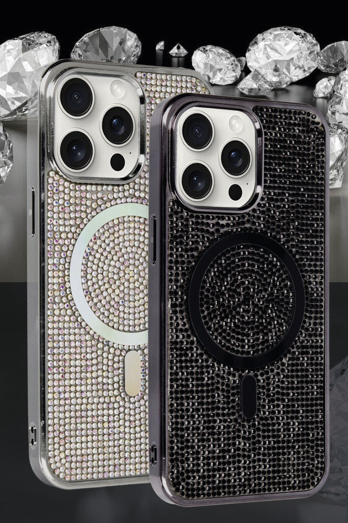 Newface iPhone 13 Kılıf Razer Lensli Silikon - Gümüş