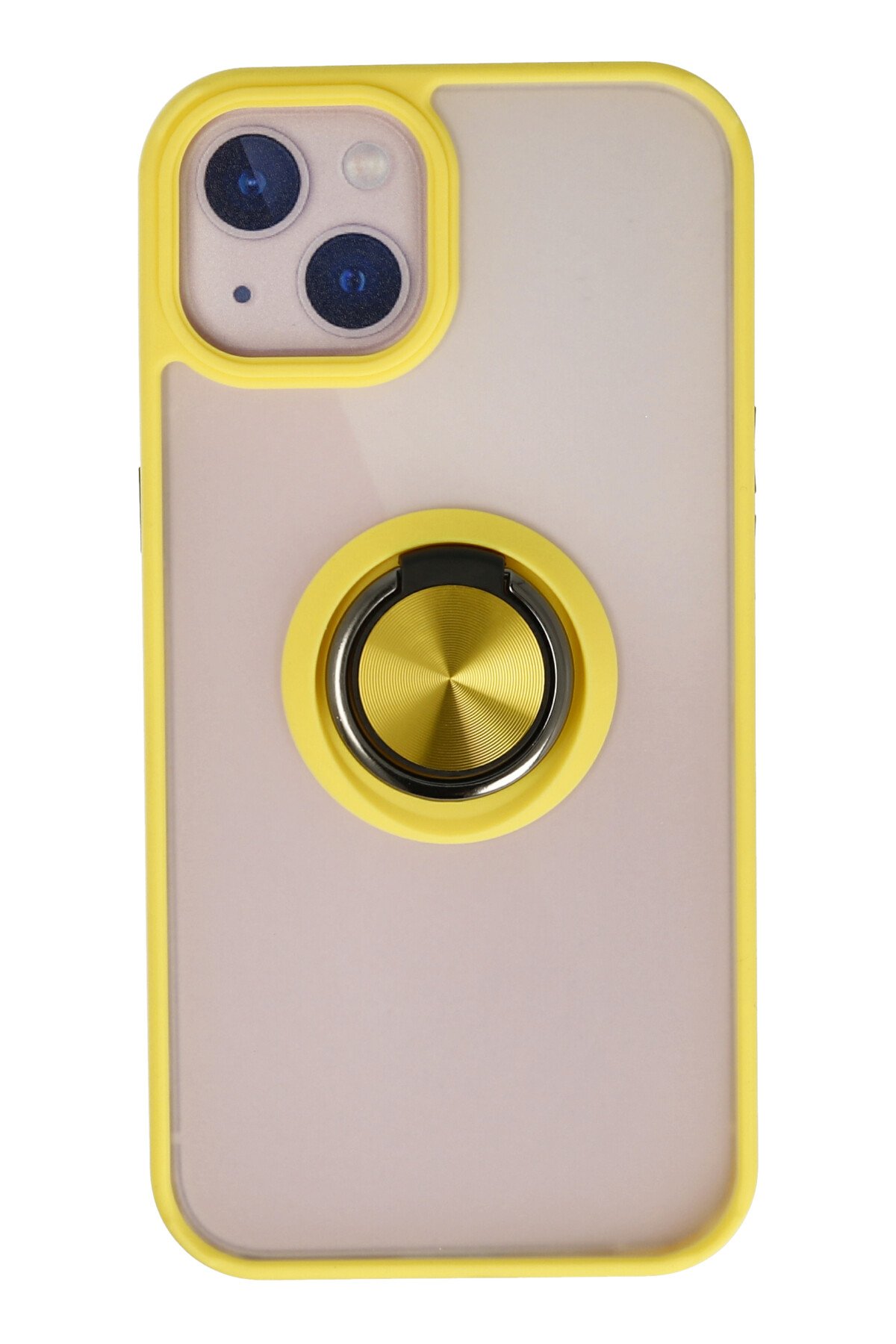 Newface iPhone 13 Mini Neon Fosforlu Kamera Lens - Mavi