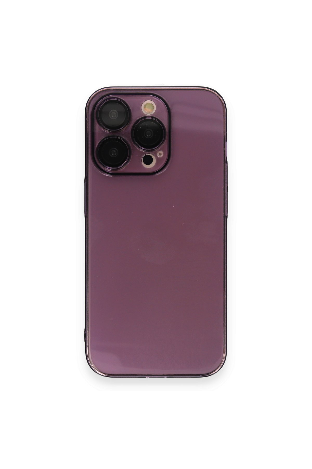 Newface iPhone 13 Pro Kılıf Platin Kamera Koruma Silikon - Lila