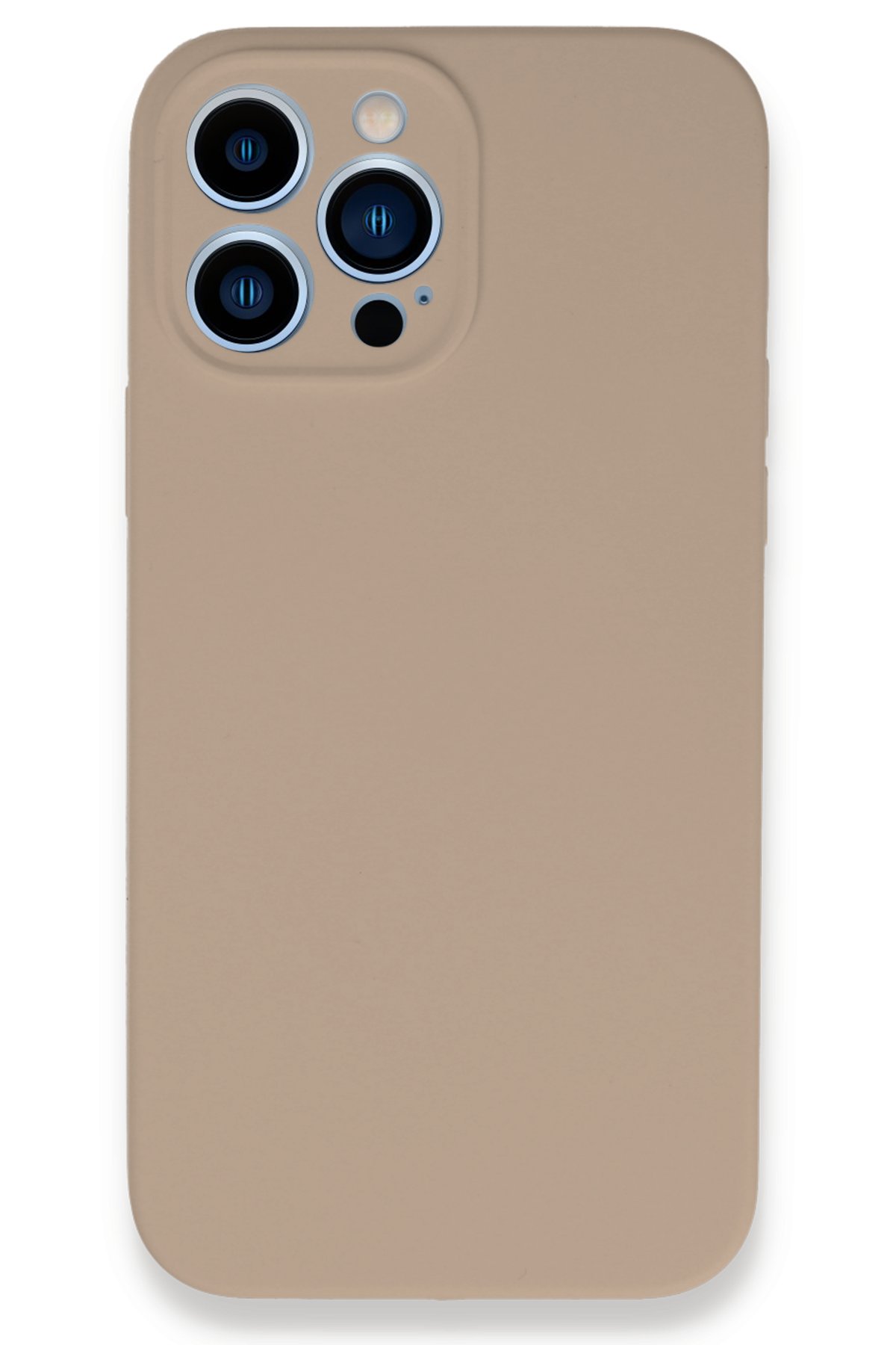 Newface iPhone 13 Pro Max Kılıf Simli Yüzüklü Silikon - Kırmızı