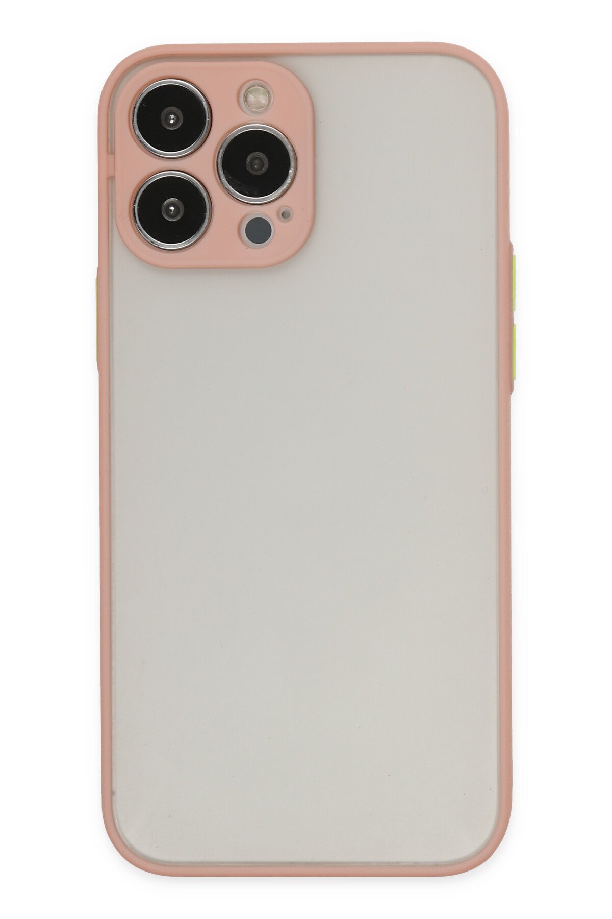 Newface iPhone 13 Pro Kılıf Coco Deri Silikon Kapak - Açık Mavi