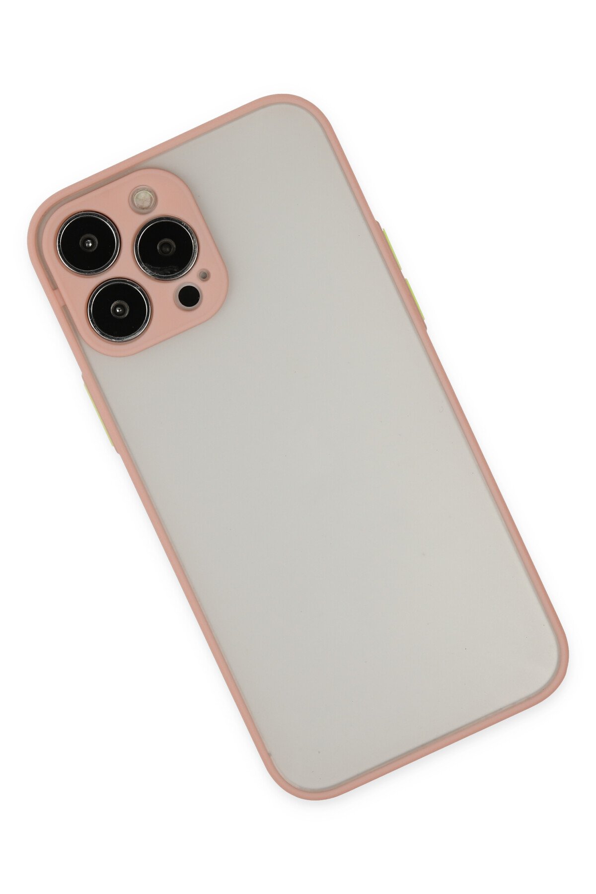 Newface iPhone 13 Pro Kılıf Coco Deri Silikon Kapak - Açık Mavi