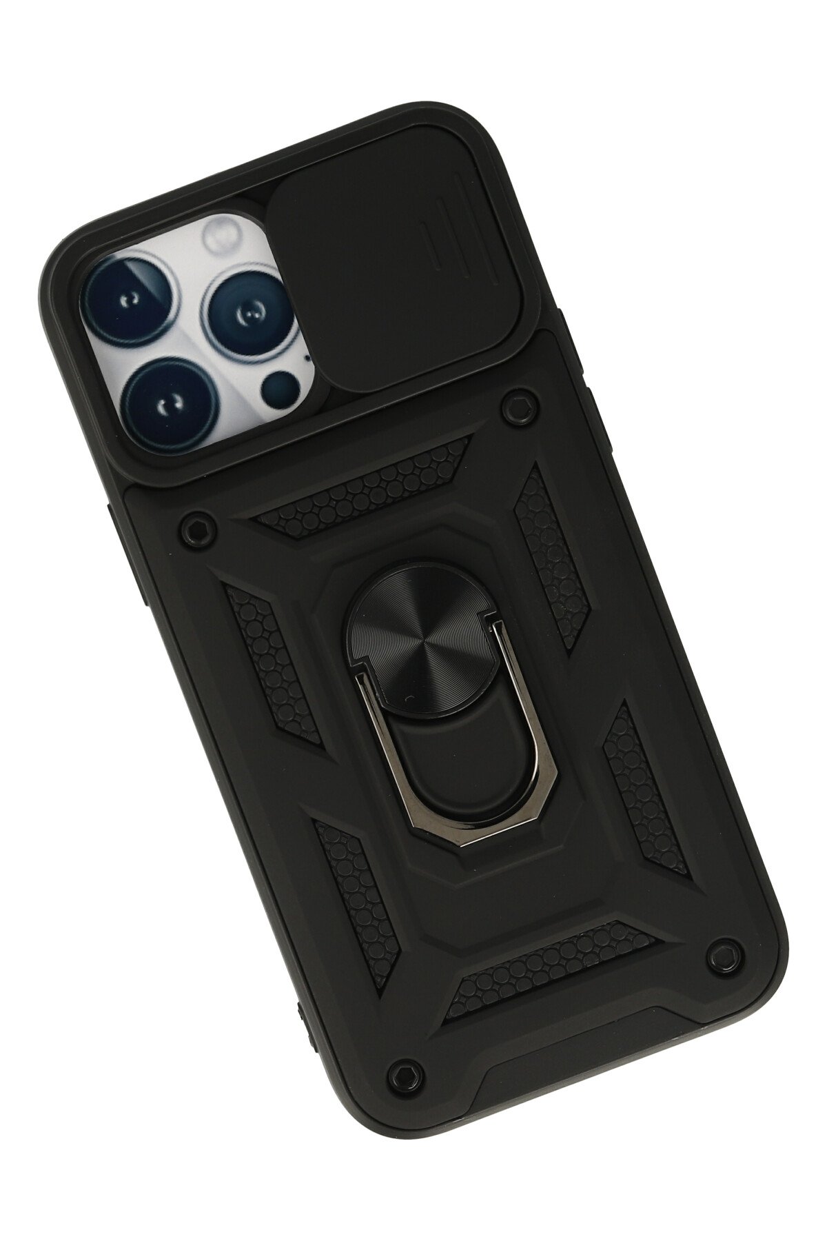 Newface iPhone 13 Pro Kılıf Razer Lensli Silikon - Açık Mavi