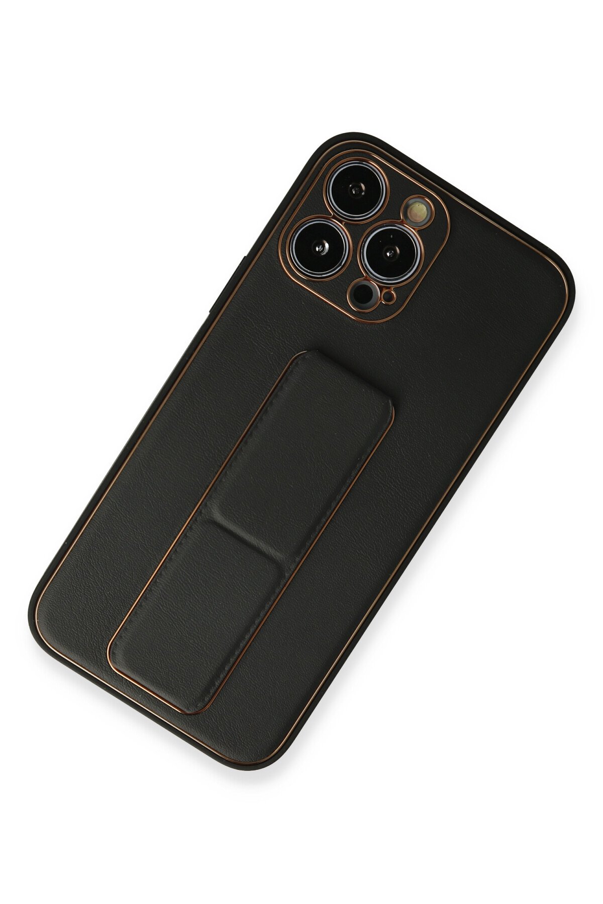 Newface iPhone 13 Pro Max Kılıf King Kapak - Gri-Siyah
