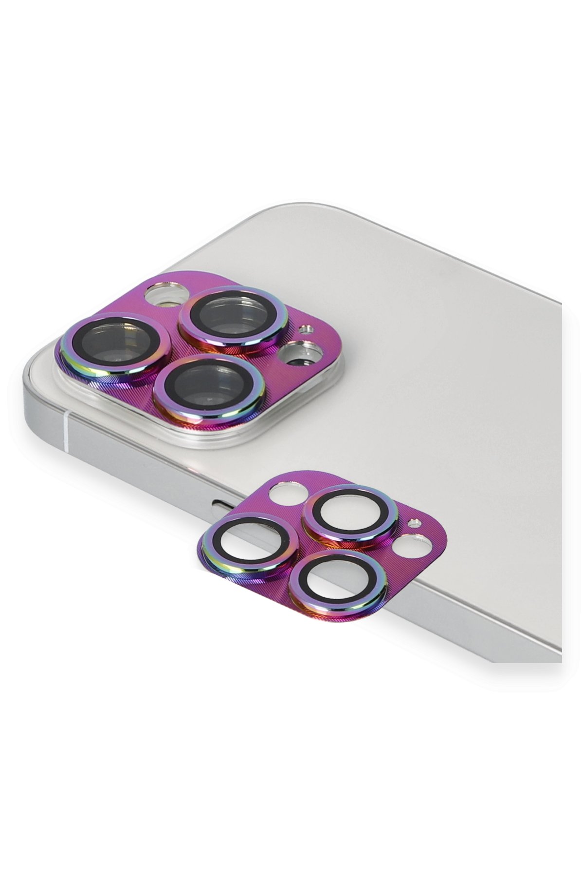 Newface iPhone 13 Pro Kılıf Magneticsafe Lazer Silikon - Mor