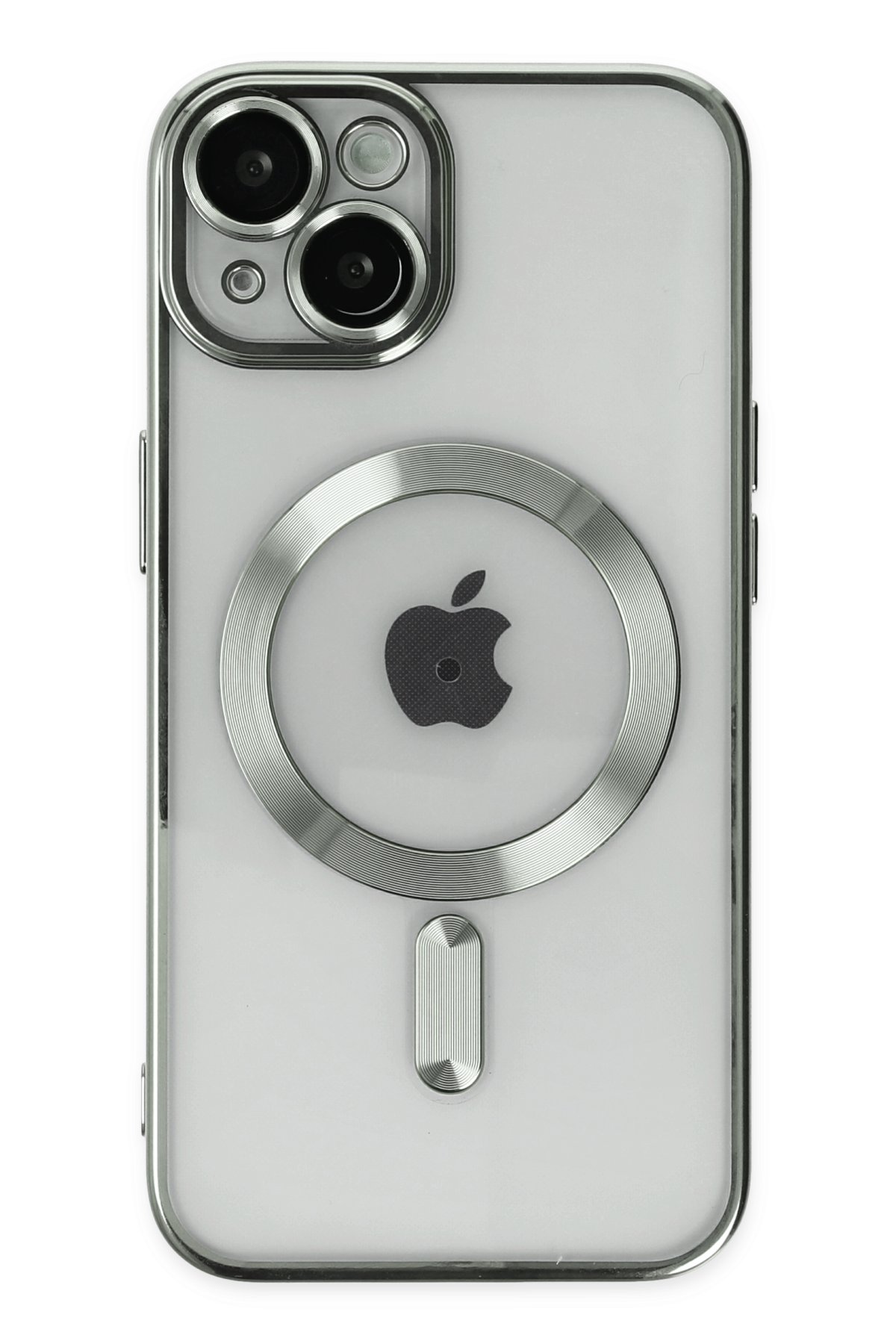 Newface iPhone 14 Plus Kılıf Moshi Lens Magneticsafe Silikon - Füme