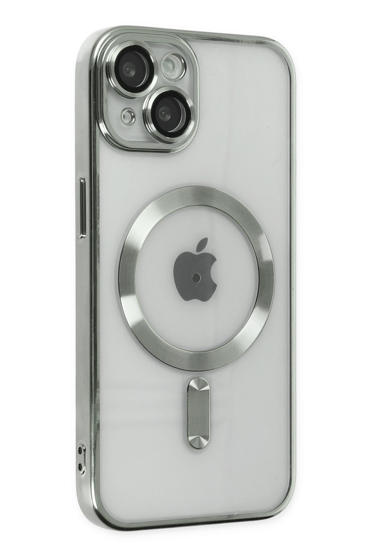 Newface iPhone 14 Plus Kılıf Moshi Lens Magneticsafe Silikon - Füme