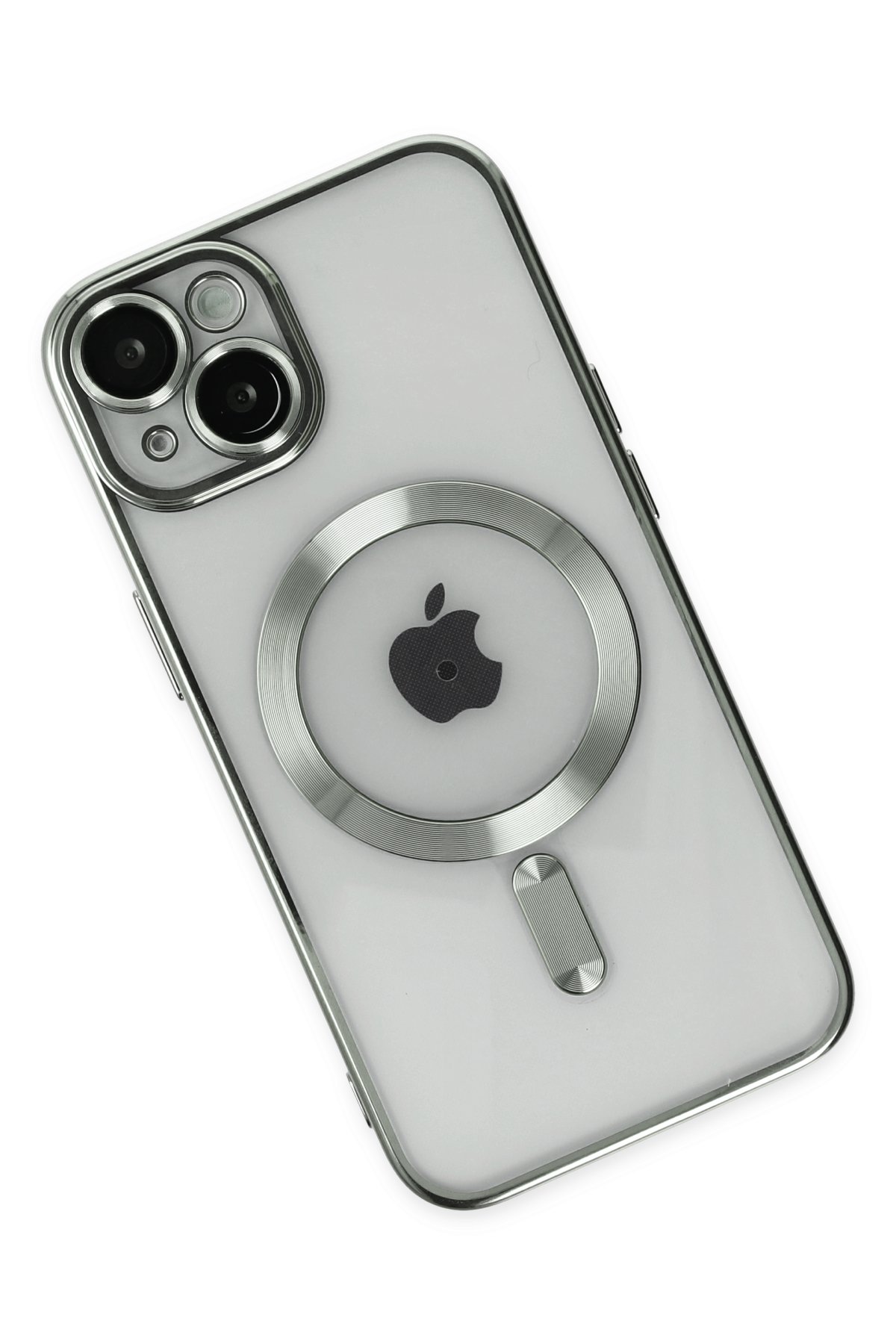 Newface iPhone 14 Plus Kılıf Moshi Lens Magneticsafe Silikon - Füme