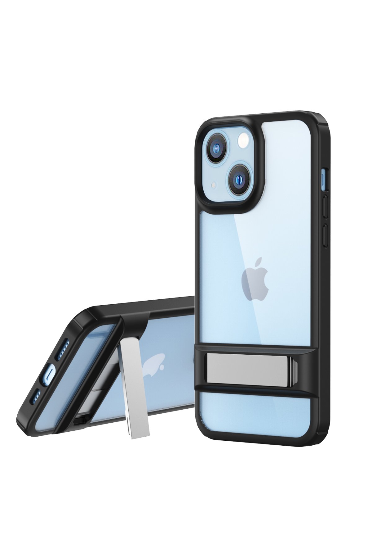 Newface iPhone 14 Plus Kılıf Coco Deri Standlı Kapak - Lila