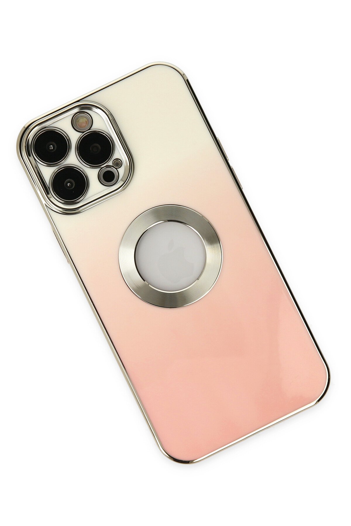 Newface iPhone 14 Pro Kılıf Joke Simli Magneticsafe Kılıf - Gold
