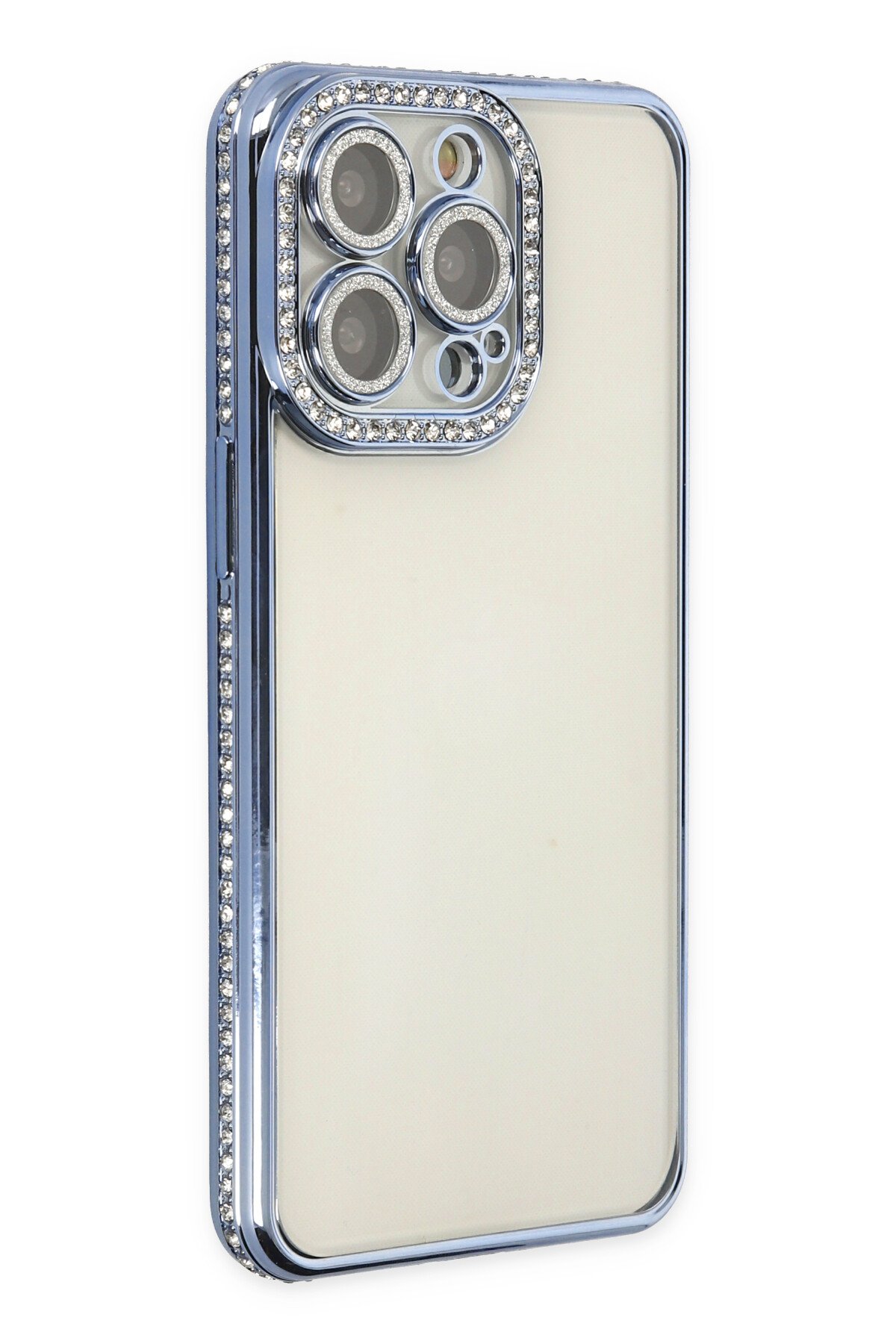 Newface iPhone 14 Pro Kılıf Sofya Yüzüklü Silikon Kapak - Siyah