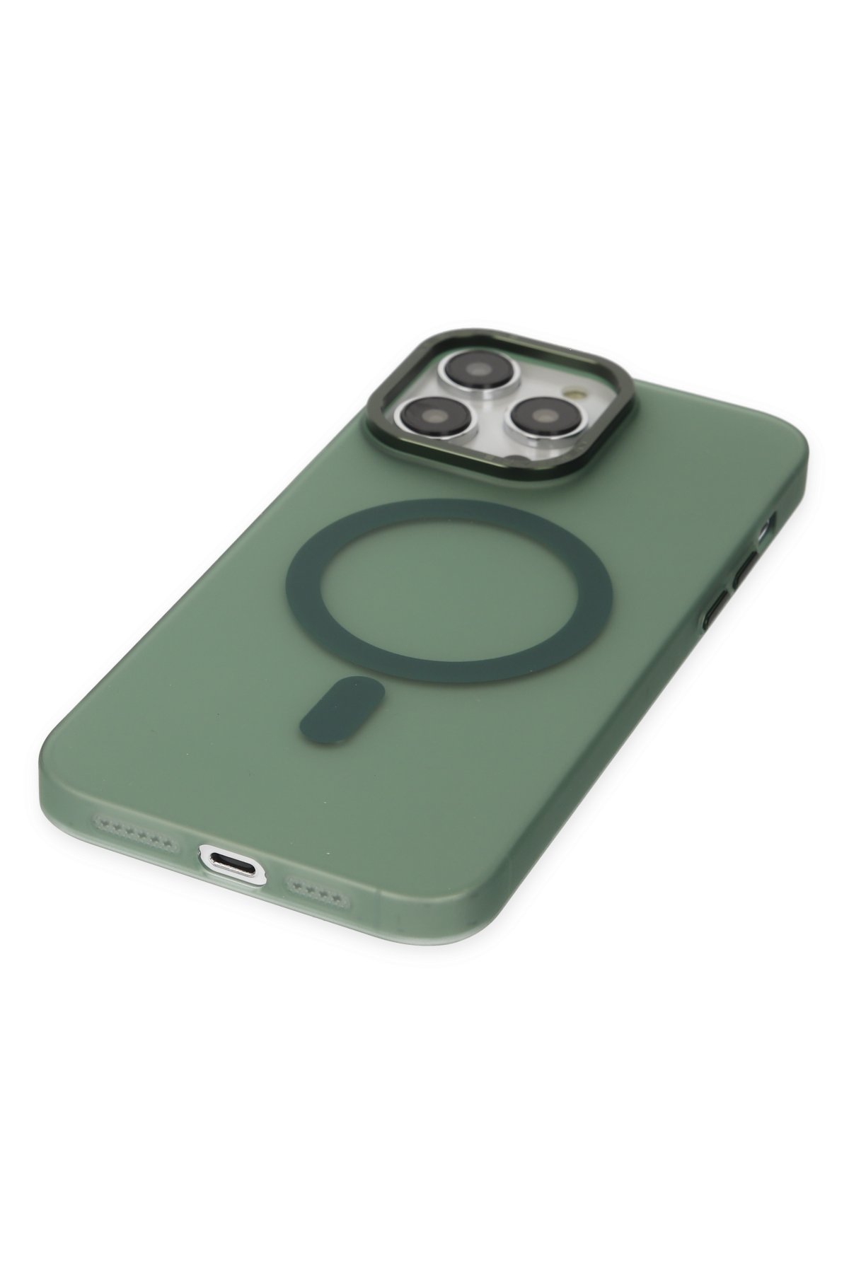 Newface iPhone 14 Pro Kılıf Mudo Magneticsafe Standlı Kapak - Şeffaf