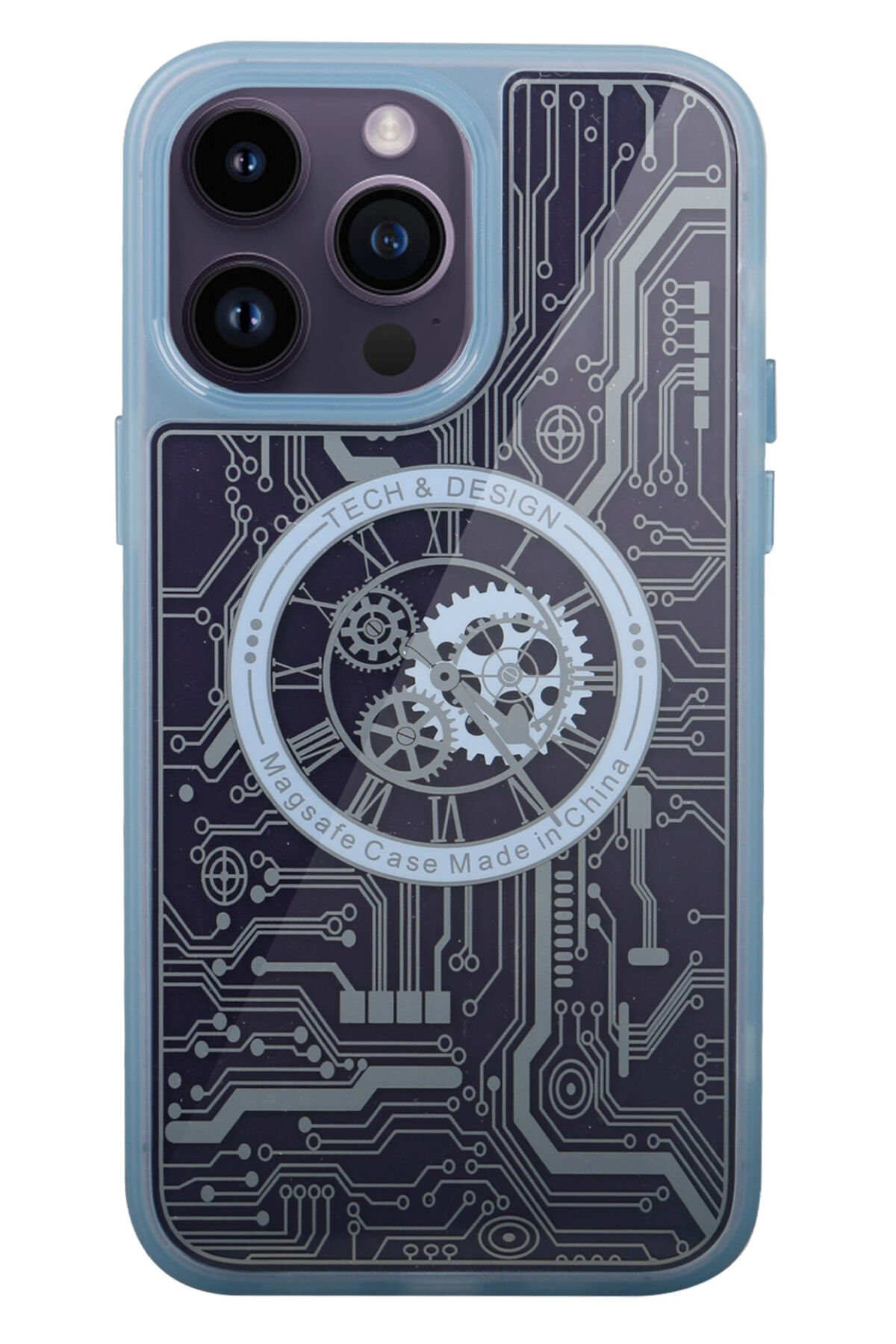 Newface iPhone 14 Pro Kılıf Glass Kapak - Bordo