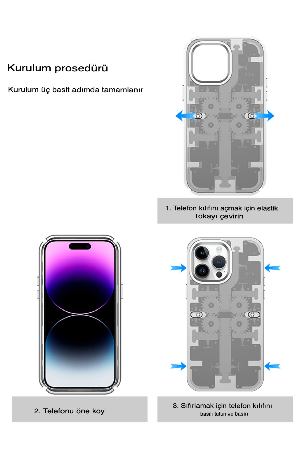 Newface iPhone 14 Pro Kılıf Volet Silikon - Pembe