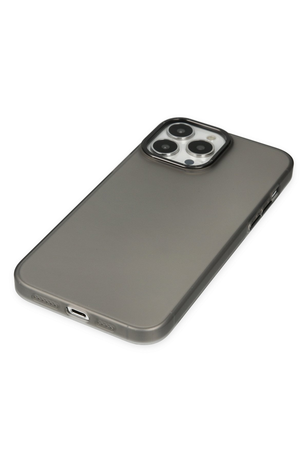 Newface iPhone 14 Pro Kılıf Slot Silikon - Gümüş