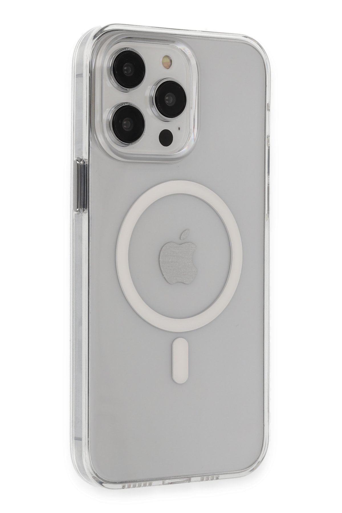 Newface iPhone 14 Pro Kılıf Moshi Lens Magneticsafe Silikon - Füme