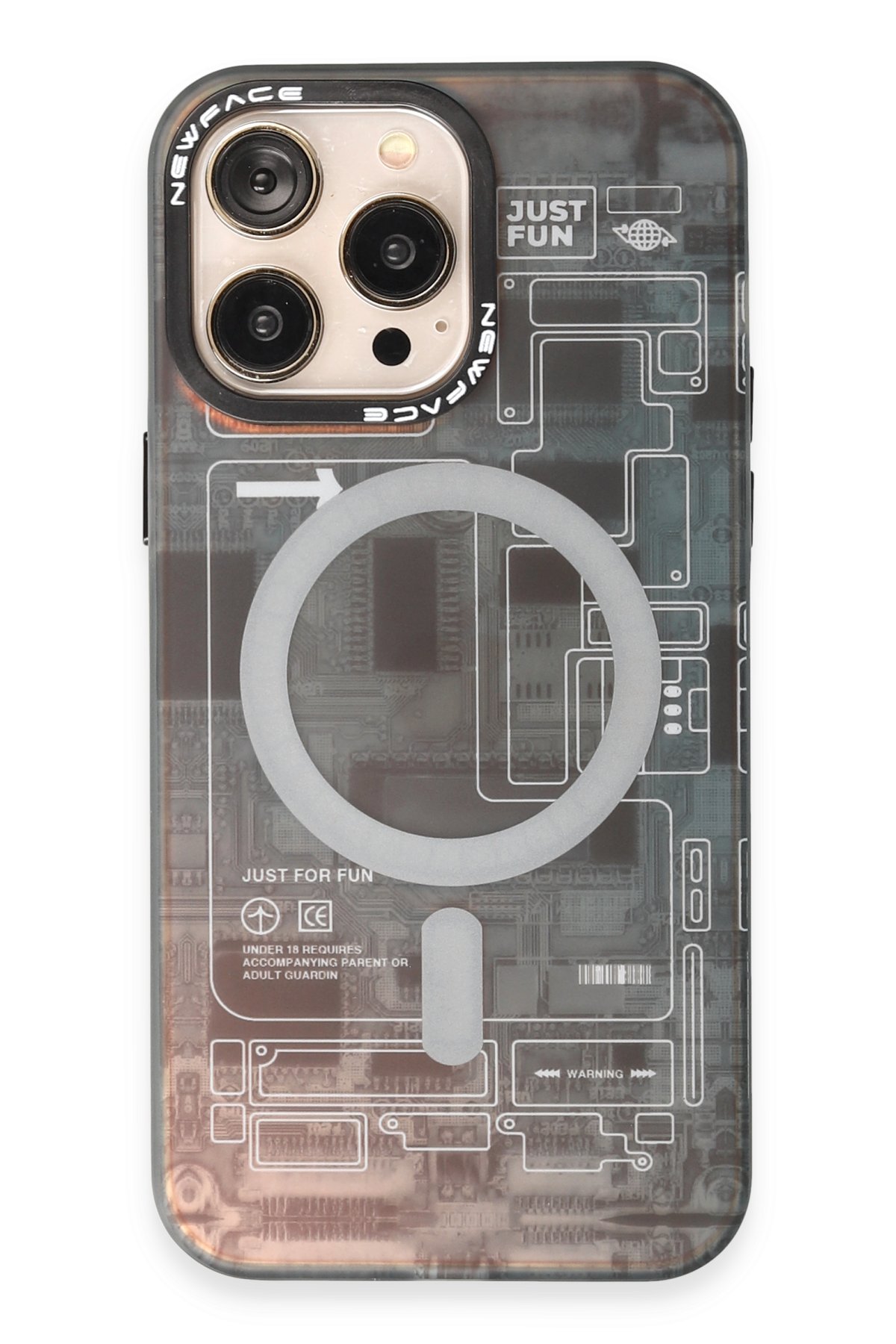 Newface iPhone 14 Pro Kılıf Lukka Magneticsafe Kapak - Siyah