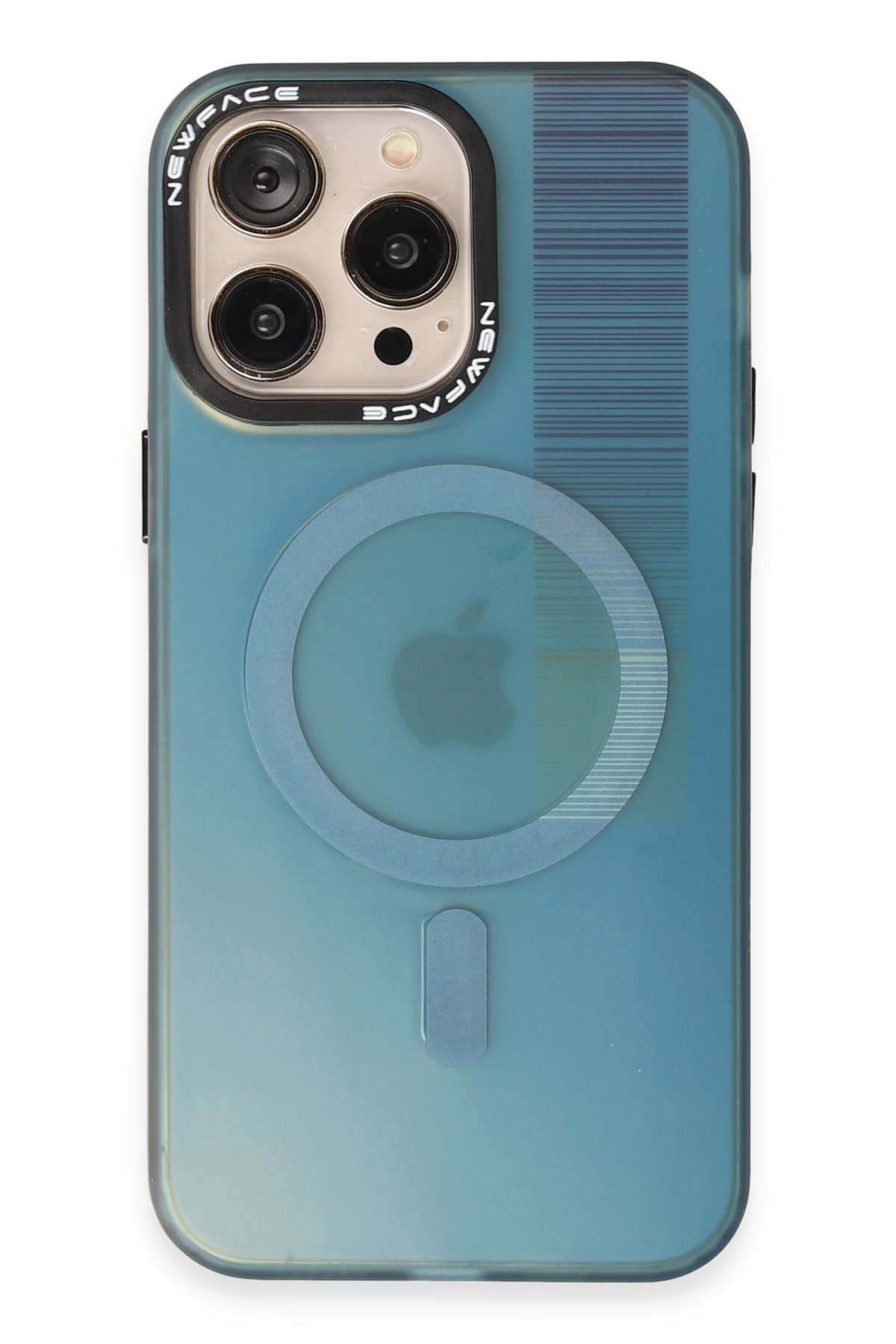 Newface iPhone 14 Pro Kılıf Uag Fiber Magneticsafe Silikon - Lacivert