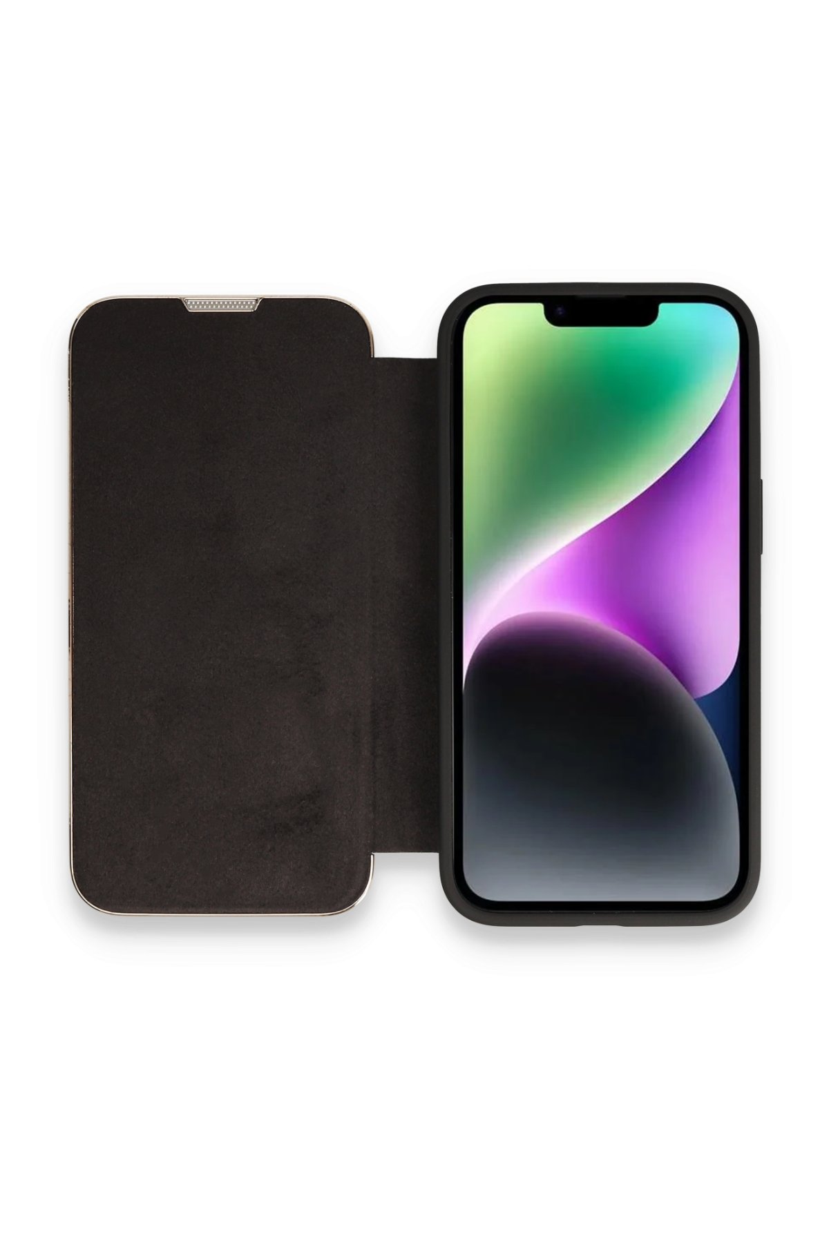 Newface iPhone 14 Pro Max Kılıf Jack Magneticsafe Lens Silikon - Siyah