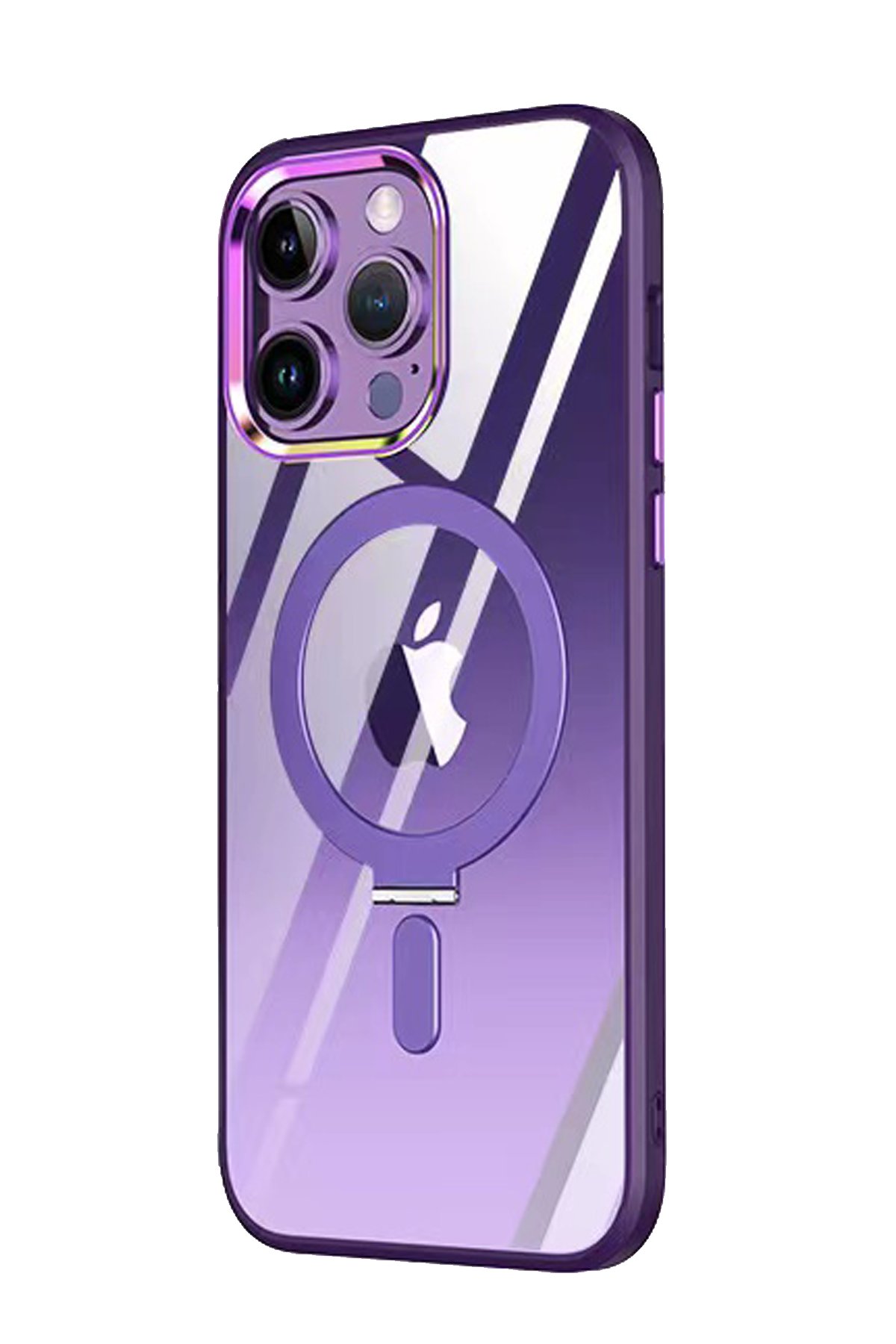 Newface iPhone 14 Pro Max Kılıf Divo Lazer Askılı Magsafe Kapak - Pembe