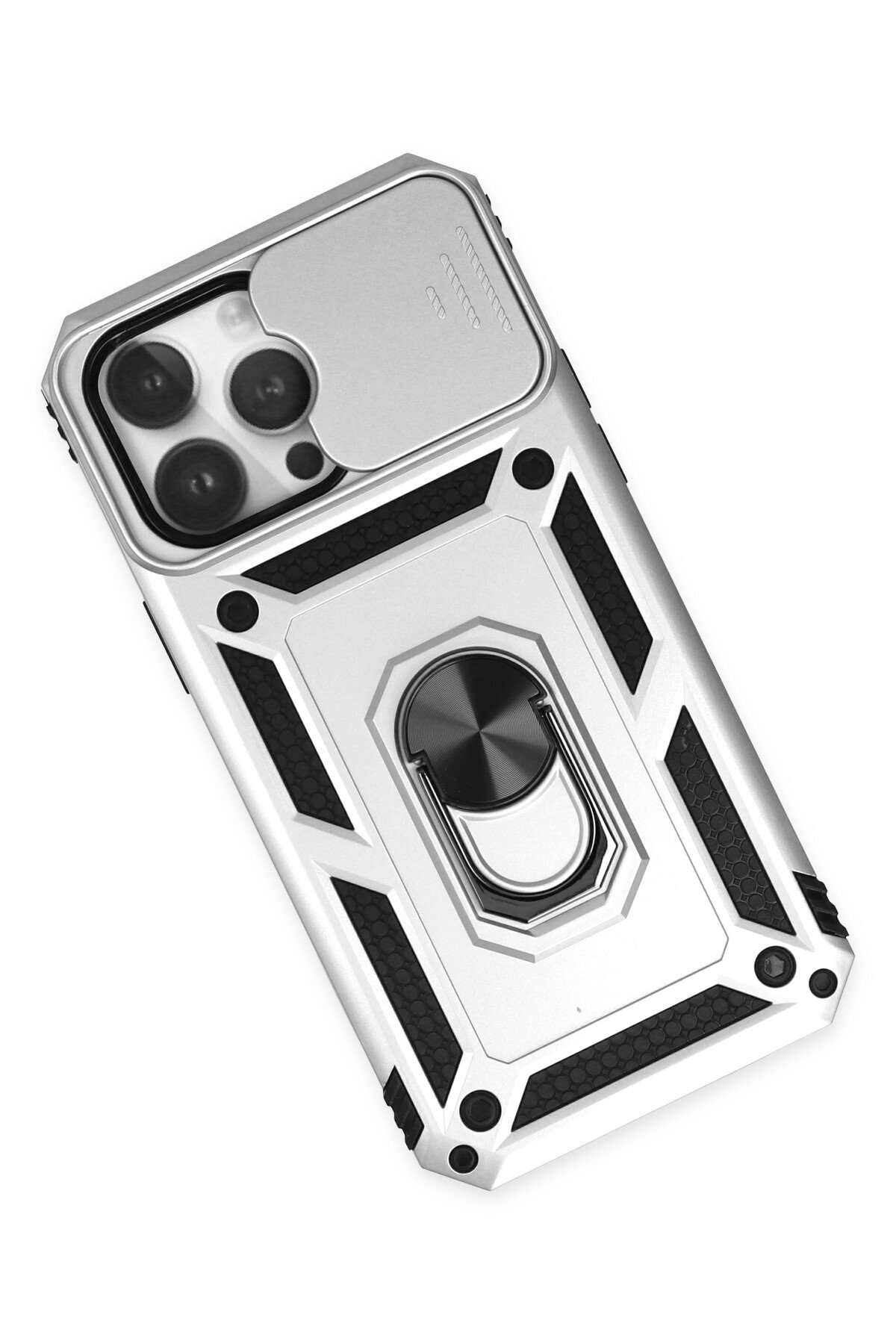 Newface iPhone 14 Pro Max Kılıf Esila Silikon - Gri