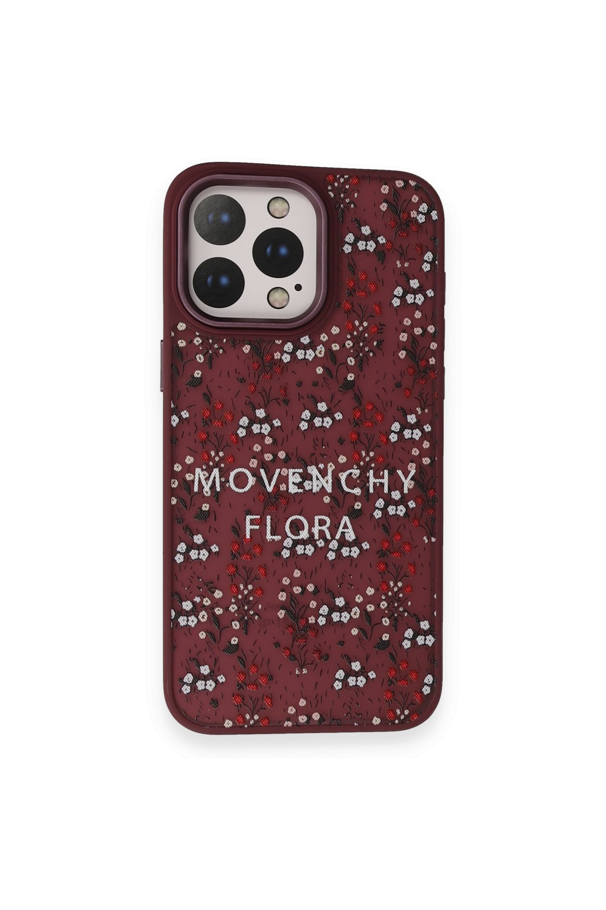 Movenchy iPhone 14 Pro Terra Desenli Kapak - Gri - 2
