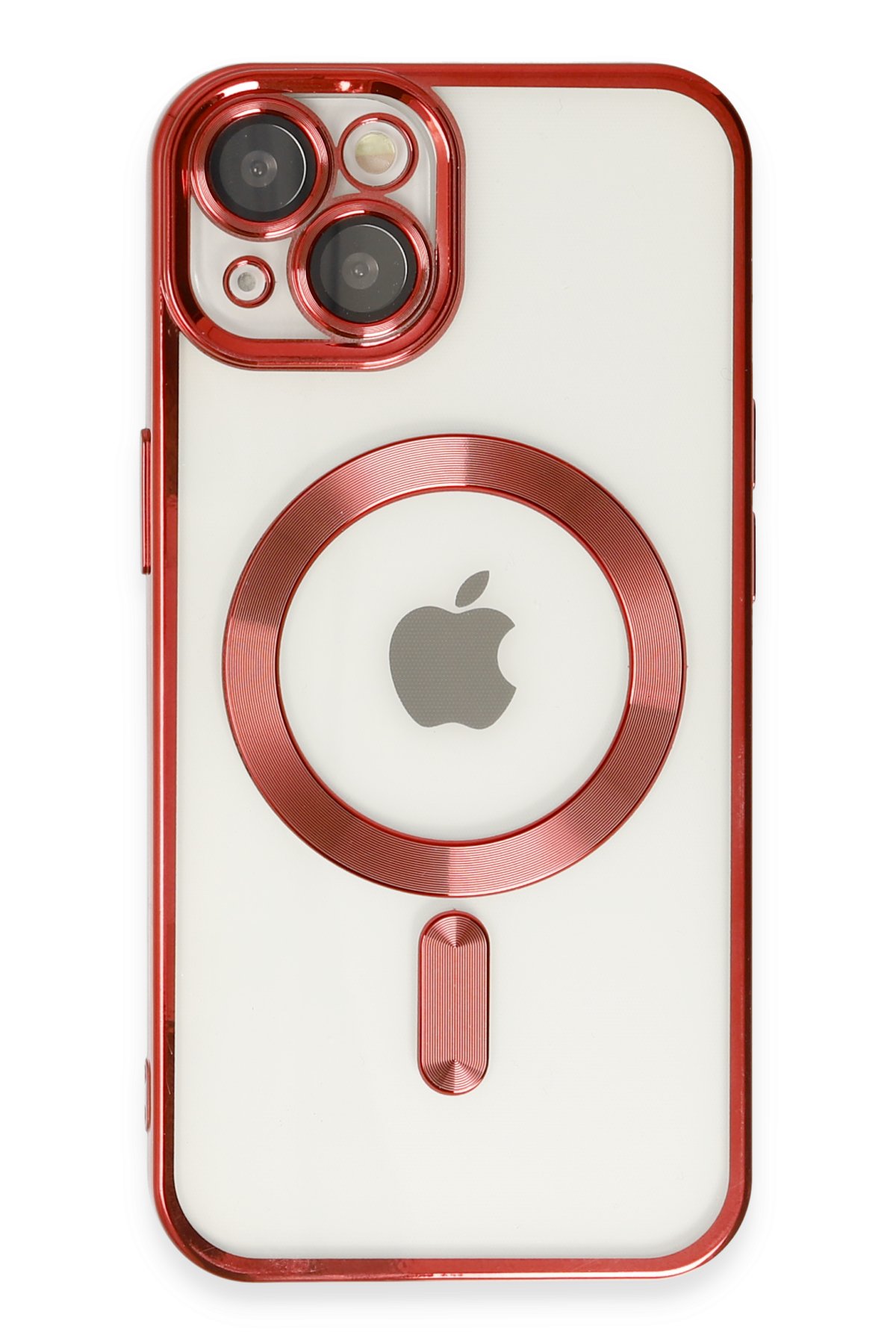 Newface iPhone 15 Kılıf Kelvin Kartvizitli Silikon - Bordo