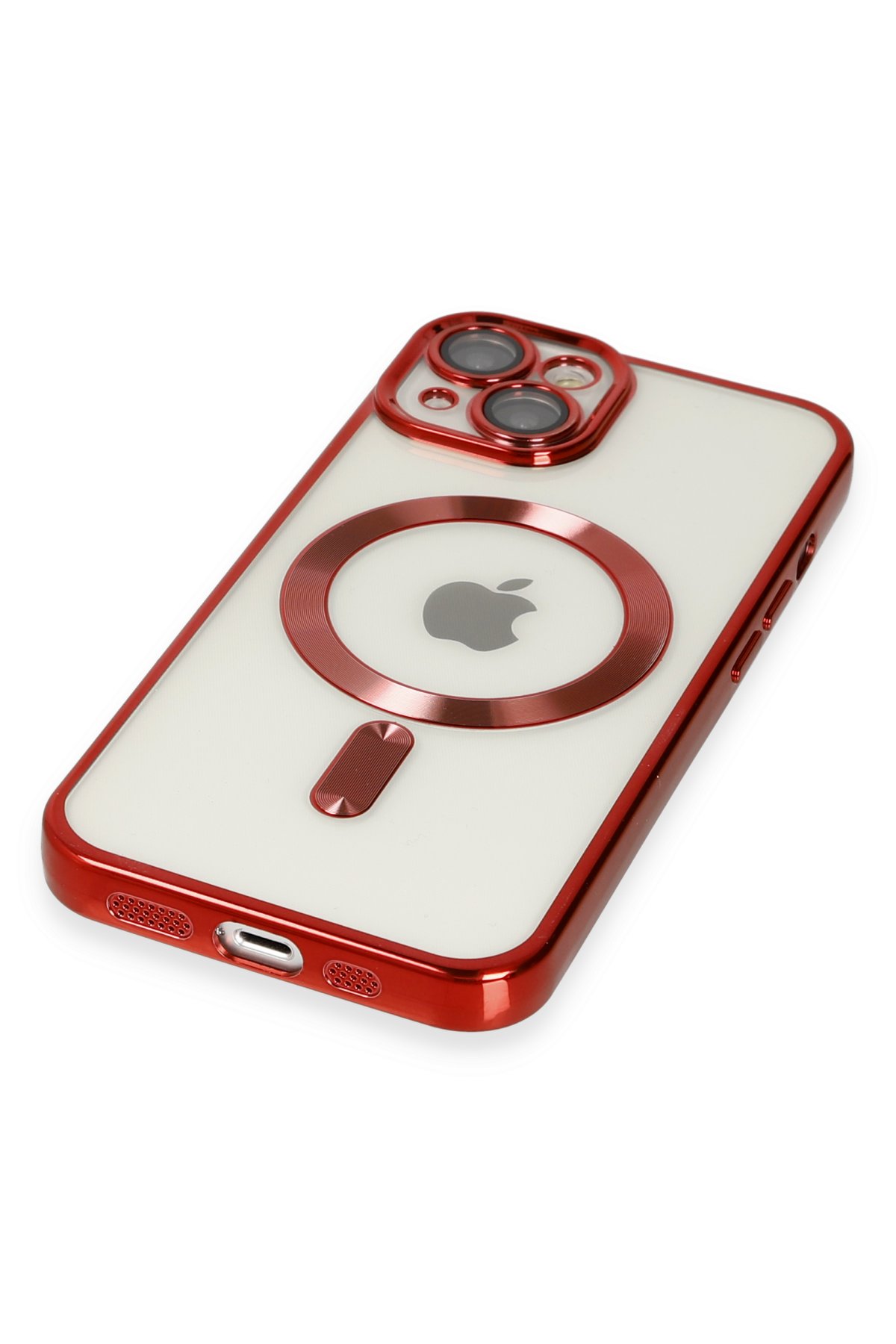 Newface iPhone 15 Kılıf Kelvin Kartvizitli Silikon - Bordo