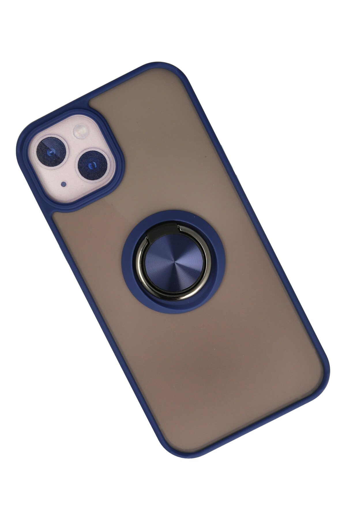 Newface iPhone 15 Kılıf Pars Lens Yüzüklü Silikon - Gold