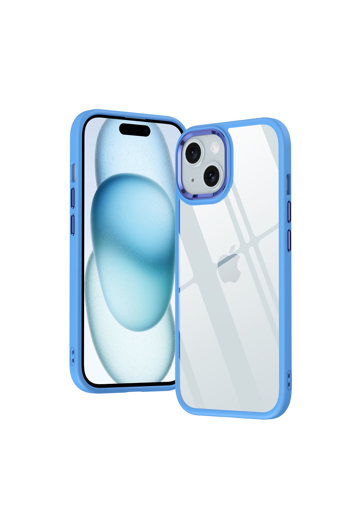 Newface iPhone 15 Kılıf Volet Silikon - Pembe