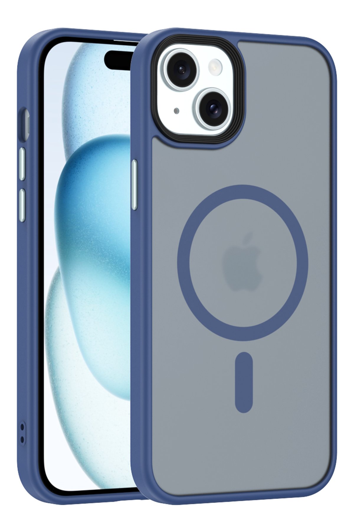 Newface iPhone 15 Kılıf Power Silikon - Sierra Blue