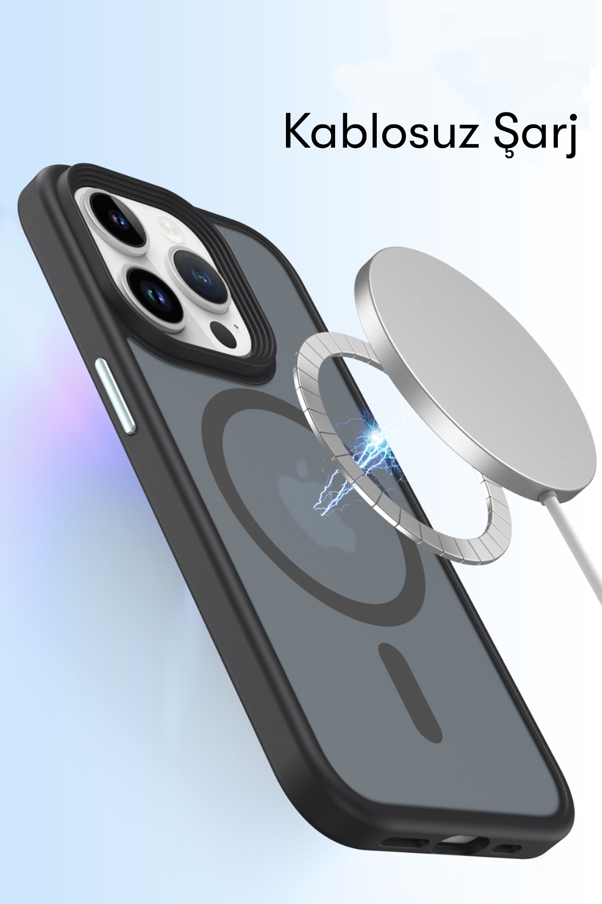 Newface iPhone 15 Kılıf Room Magneticsafe Silikon - Lacivert