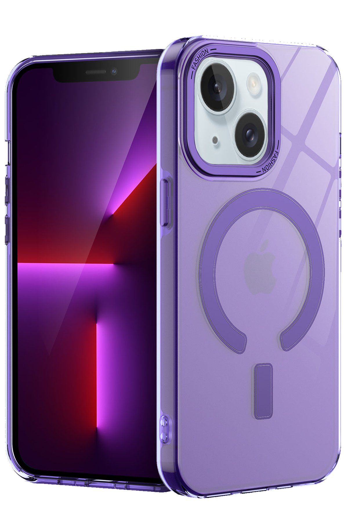 Newface iPhone 15 Kılıf Pars Lens Yüzüklü Silikon - Lacivert