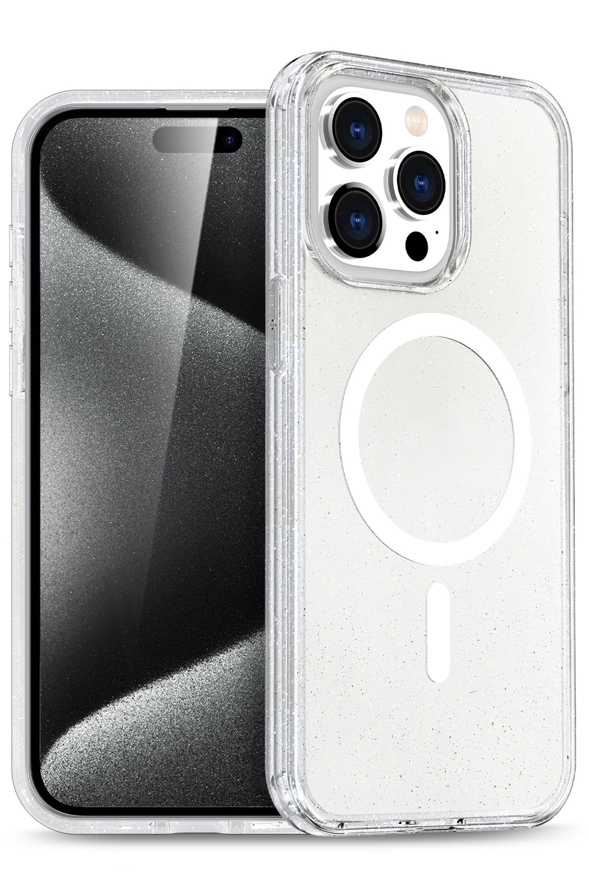 Newface iPhone 15 Pro Max Kılıf Montreal Silikon Kapak - Açık Yeşil