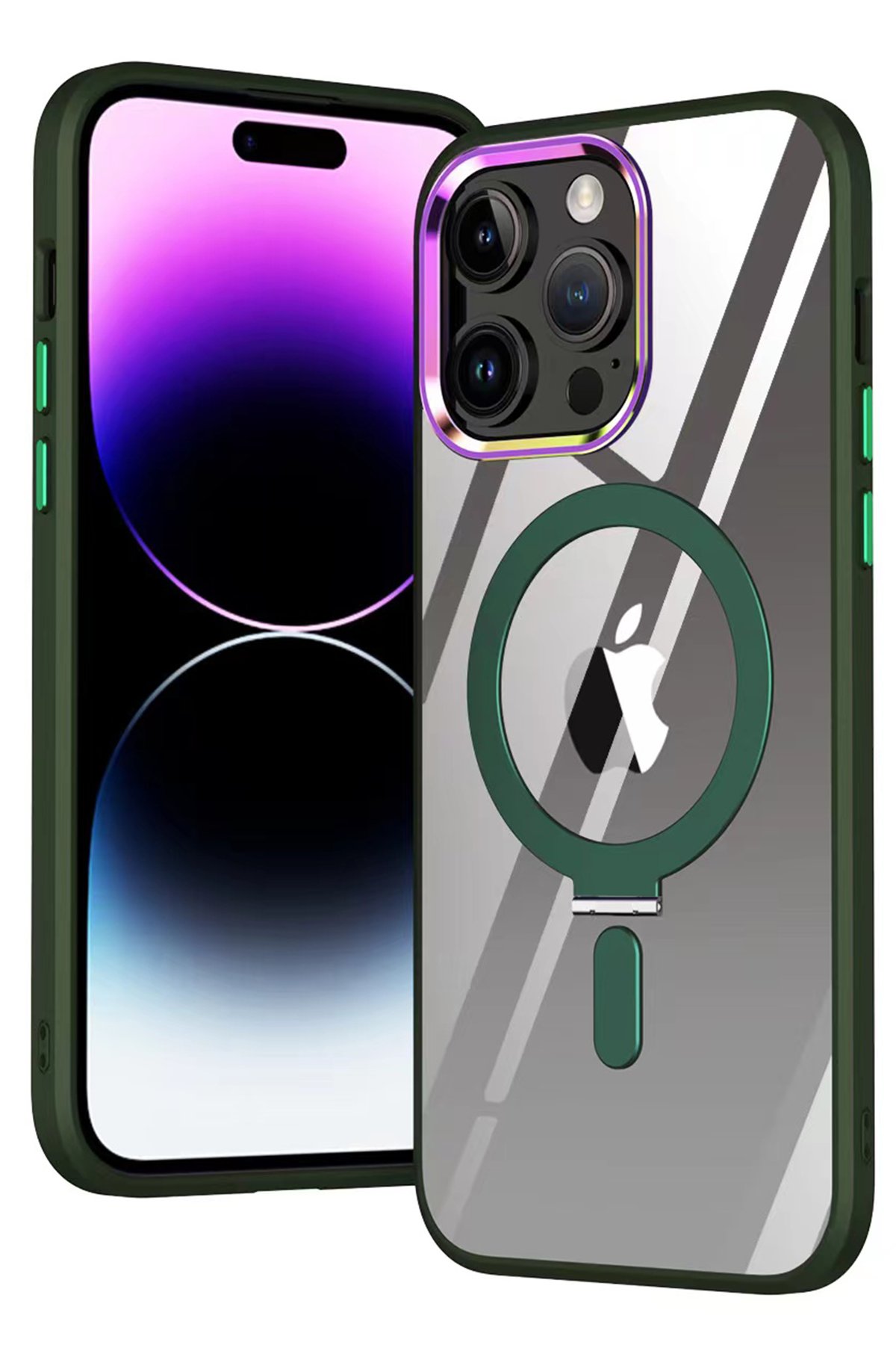 Newface iPhone 15 Pro Max Kılıf Slot Silikon - Kırmızı