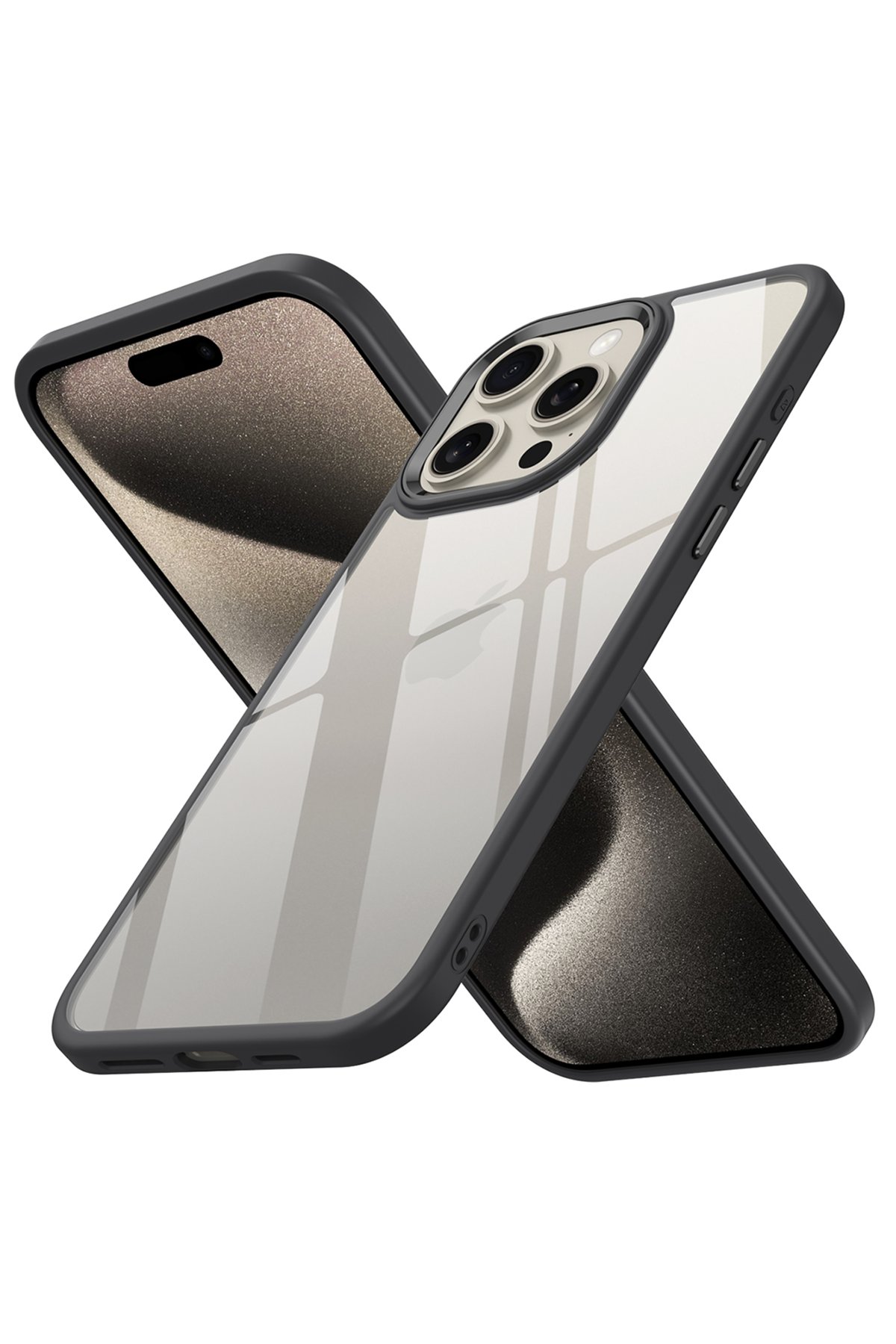 Newface iPhone 15 Pro Max Kılıf Slot Silikon - Lacivert