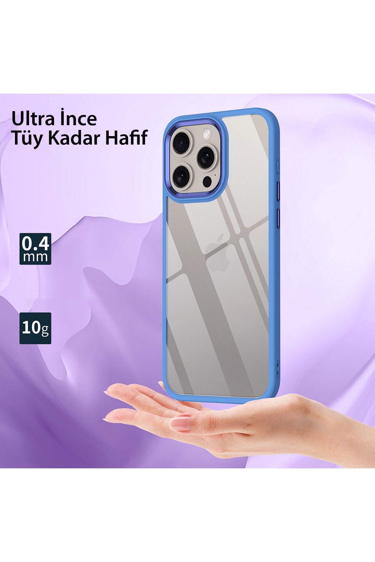 Newface iPhone 15 Pro Max Kılıf Slot Silikon - Lacivert